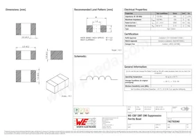 742792040 Datasheet Copertura