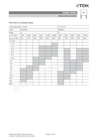 B32620J0822J289 Datasheet Pagina 3