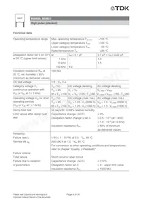 B32620J0822J289 Datasheet Pagina 8