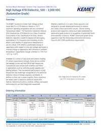 C1812C274KCRACAUTO Datasheet Copertura