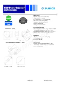 CDRH2D18/LDNP-330NC數據表 封面