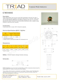 CMT-8102 Datasheet Cover