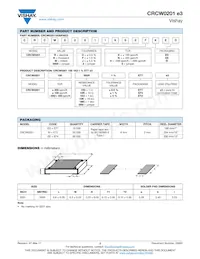 CRCW020149K9FKEE Datasheet Pagina 2