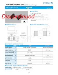 CS10-50.000MABJ-UT Datasheet Cover