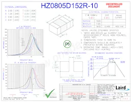 HZ0805D152R-10 Datenblatt Cover