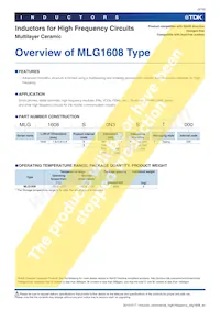 MLG1608SR82JT000 Datasheet Pagina 3