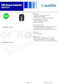 RCP1317NP-392L Datasheet Copertura