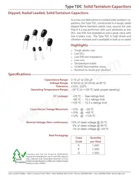 TDC825K025NSF Datasheet Copertura