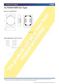 VLF504010MT-220M-CA Datasheet Pagina 5