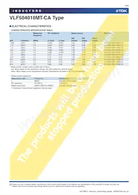 VLF504010MT-220M-CA Datasheet Pagina 6