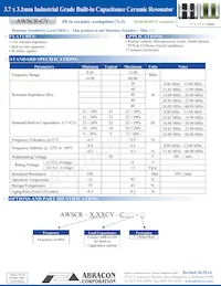 AWSCR-30.00CV-T Datasheet Copertura