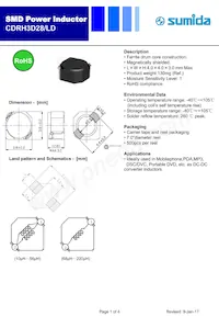 CDRH3D28/LDNP-820NC數據表 封面