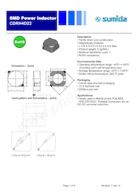 CDRH4D22NP-8R2NC數據表 封面