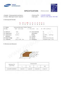 CL05C9R1CB5NNNC Datasheet Copertura