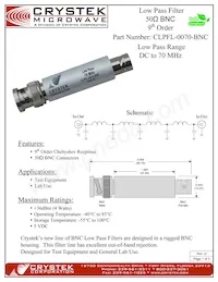 CLPFL-0070-BNC數據表 封面