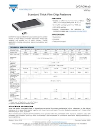 CRCW0805511RJNEA Datasheet Cover