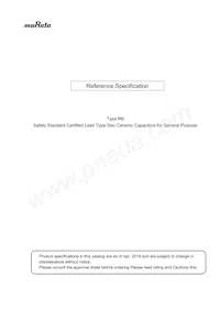 DE1E3RB472MJ4BR01F Datasheet Copertura