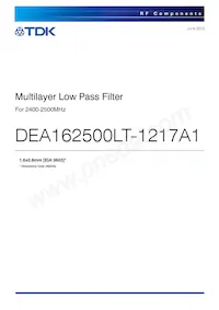 DEA162500LT-1217A1 Datasheet Copertura