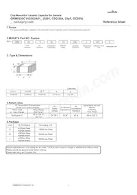 GRM0335C1H330JA01J Datasheet Cover