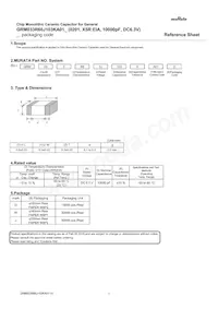 GRM033R60J103KA01E Datasheet Copertura