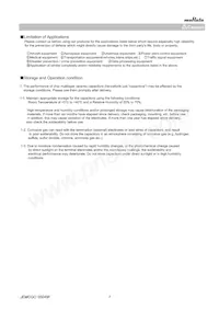 GRM31A7U2E392JW31D Datasheet Pagina 7