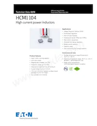 HCM1104-100-R數據表 封面