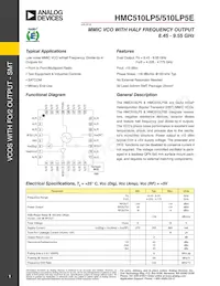 HMC510LP5 Datasheet Copertura