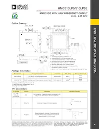 HMC510LP5 Datasheet Page 4