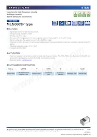 MLG0603P3N0CTD25 Datasheet Cover