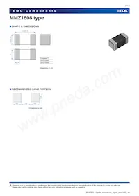 MMZ1608Y601CTAH0 Datasheet Page 6