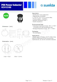 RCH1216BNP-821K Datasheet Cover