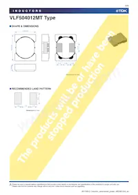 VLF504012MT-220M Datasheet Page 5