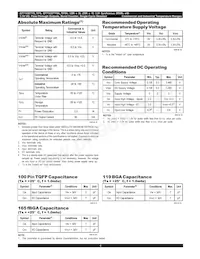 71V3577YS85PFG Datasheet Pagina 4