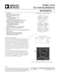 AD8182AR-REEL7 Datasheet Copertura