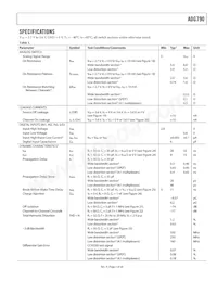 ADG790BCBZ-REEL Datasheet Page 3