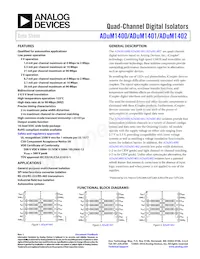 ADUM1402CRW-RL Таблица данных Обложка