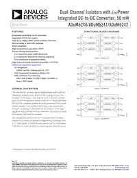 ADUM5240ARZ-RL7數據表 封面