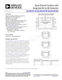 ADUM5403WCRWZ-1RL數據表 封面