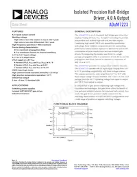 ADUM7223CCCZ-RL7 Datasheet Cover