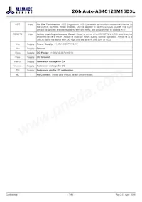 AS4C128M16D3L-12BANTR Datasheet Pagina 7