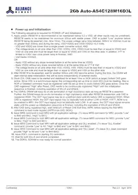 AS4C128M16D3L-12BANTR Datasheet Pagina 10