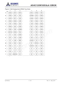 AS4C128M16D3LA-12BCNTR Datasheet Pagina 3