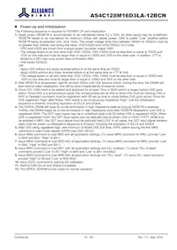 AS4C128M16D3LA-12BCNTR Datasheet Pagina 10