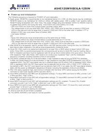 AS4C128M16D3LA-12BINTR Datasheet Pagina 10