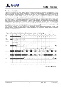 AS4C128M8D3-12BINTR Datasheet Pagina 9