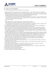 AS4C128M8D3-12BINTR Datasheet Pagina 10