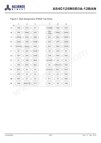 AS4C128M8D3A-12BAN Datasheet Pagina 3