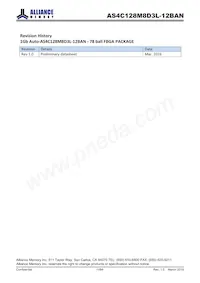 AS4C128M8D3L-12BAN Datasheet Cover