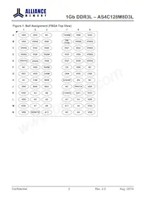 AS4C128M8D3L-12BINTR Datasheet Pagina 3