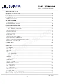 AS4C16M16MD1-6BIN Datenblatt Cover